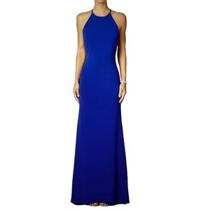 Badgley Mischka royal blue formal gown
